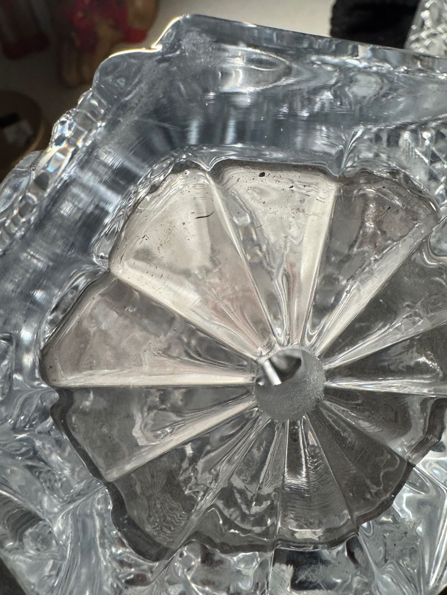 Vintage Bohemia Cut Crystal Vase Set 7