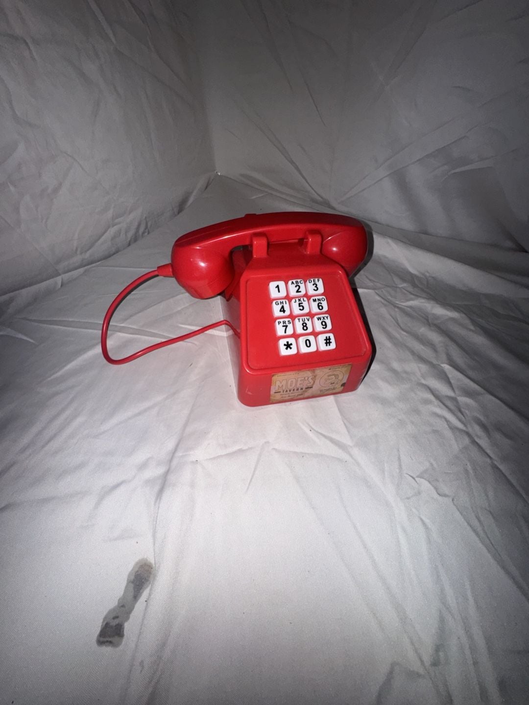 The Simpsons Moe's Tavern Red Prank Phone Desk Toy
(Working) 1