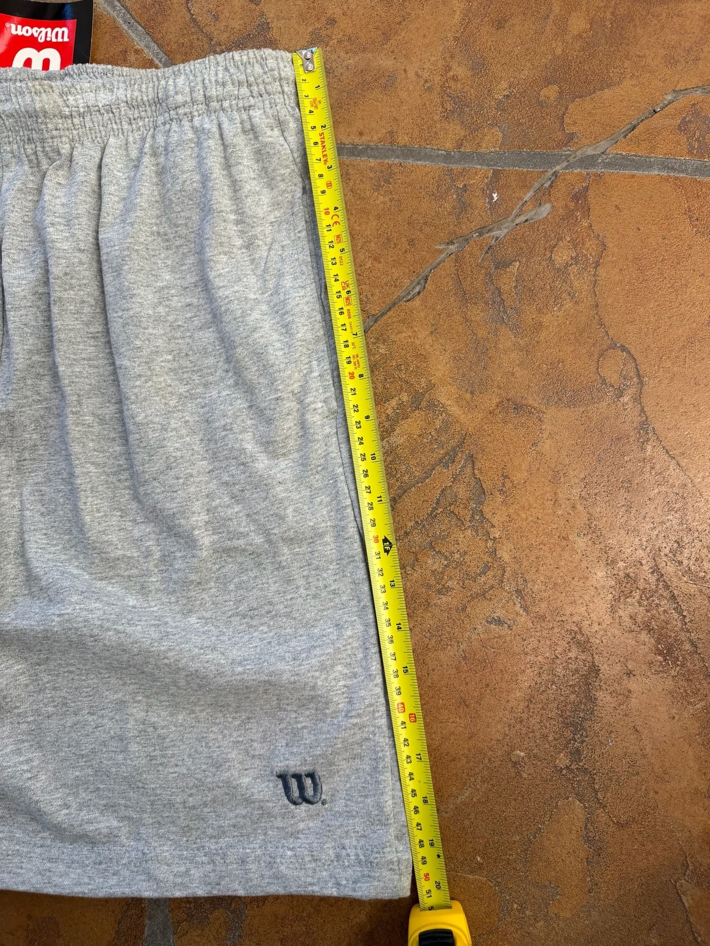 VTG Wilson Gray Jersey Shorts With Pockets New With Tags 8