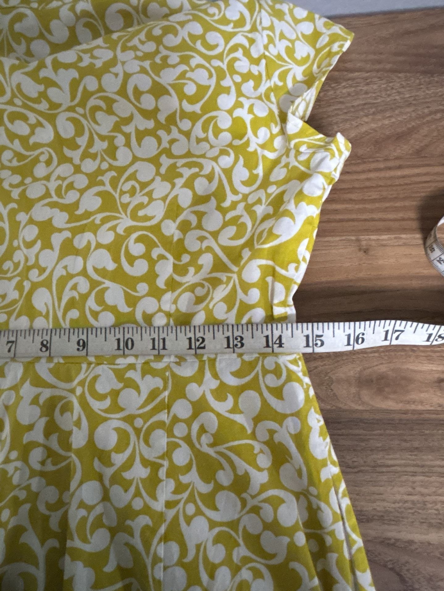 Boden Yellow White Floral Wrap Dress Size US 6P 11