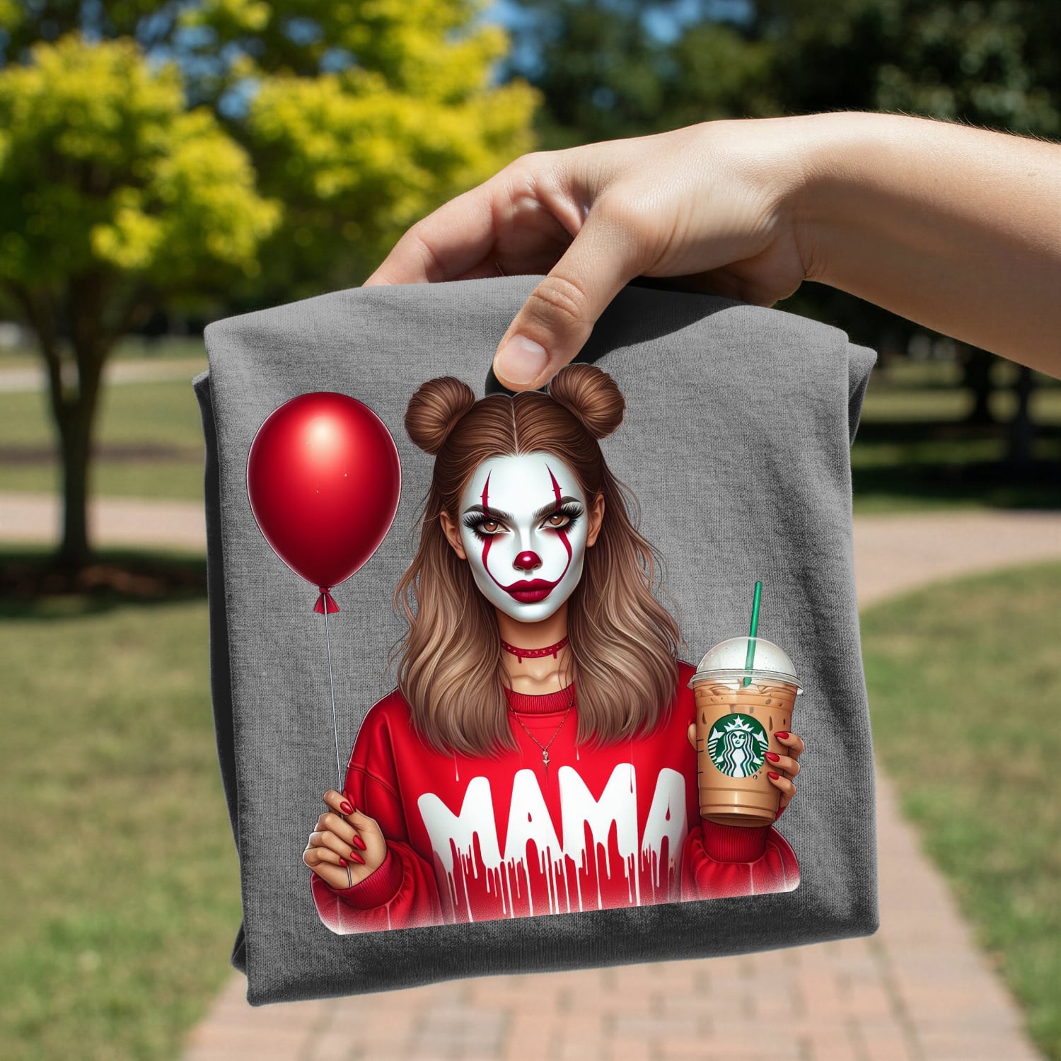 Horror Mama Iced Coffee Pennywise DTF Transfer bundles (2 PCS) 2