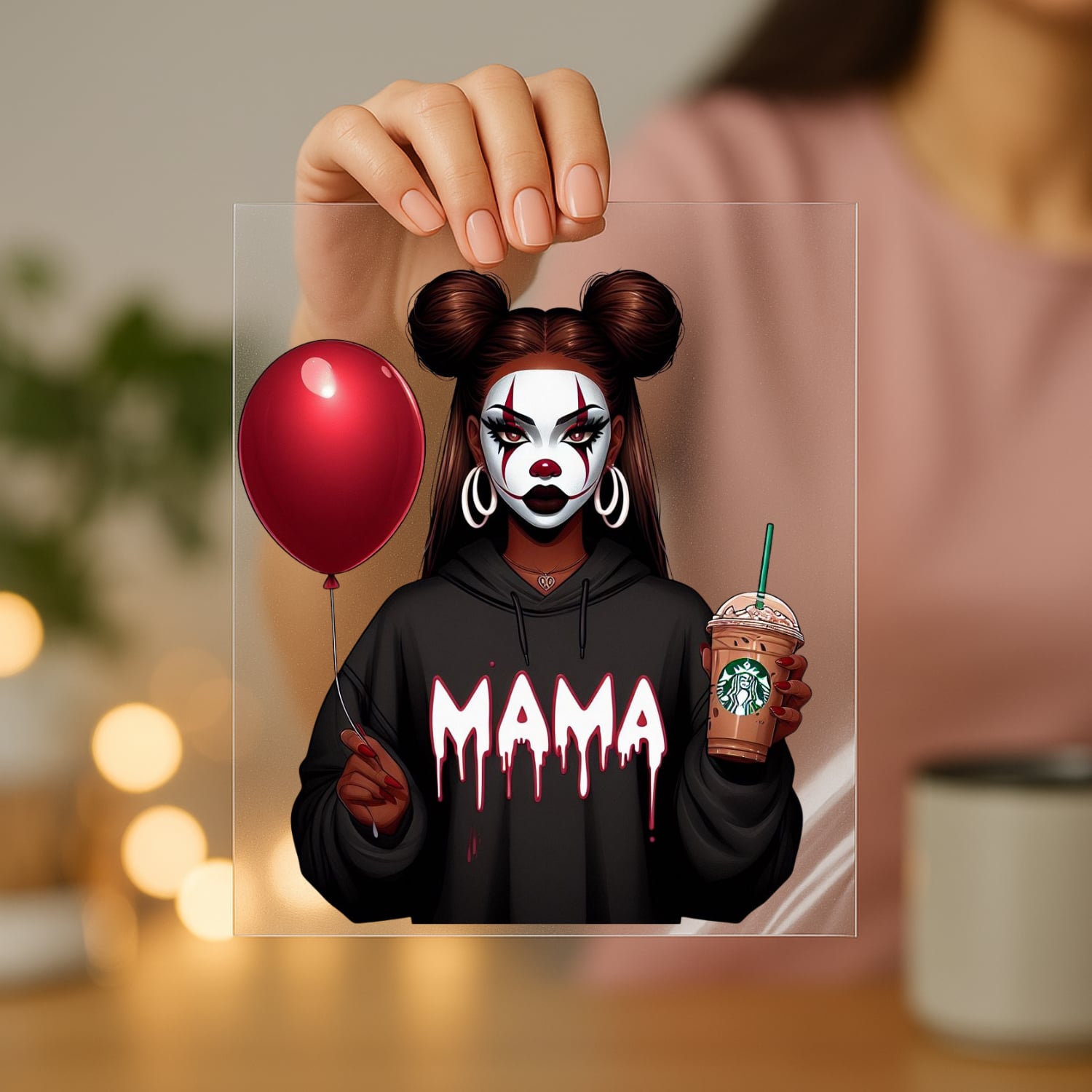 Horror Mama Iced Coffee Pennywise DTF Transfer bundles (2 PCS) 3