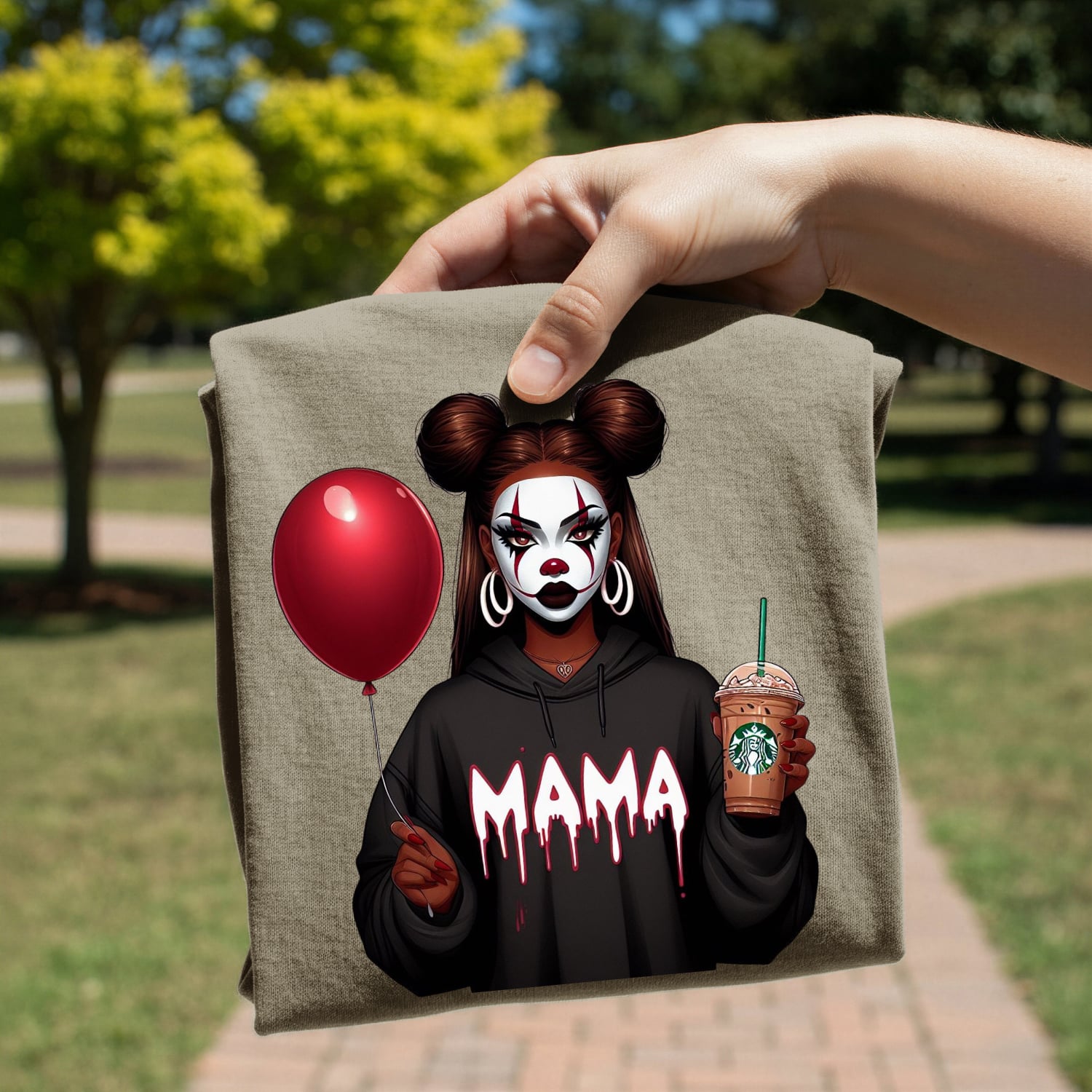 Horror Mama Iced Coffee Pennywise DTF Transfer bundles (2 PCS) 4