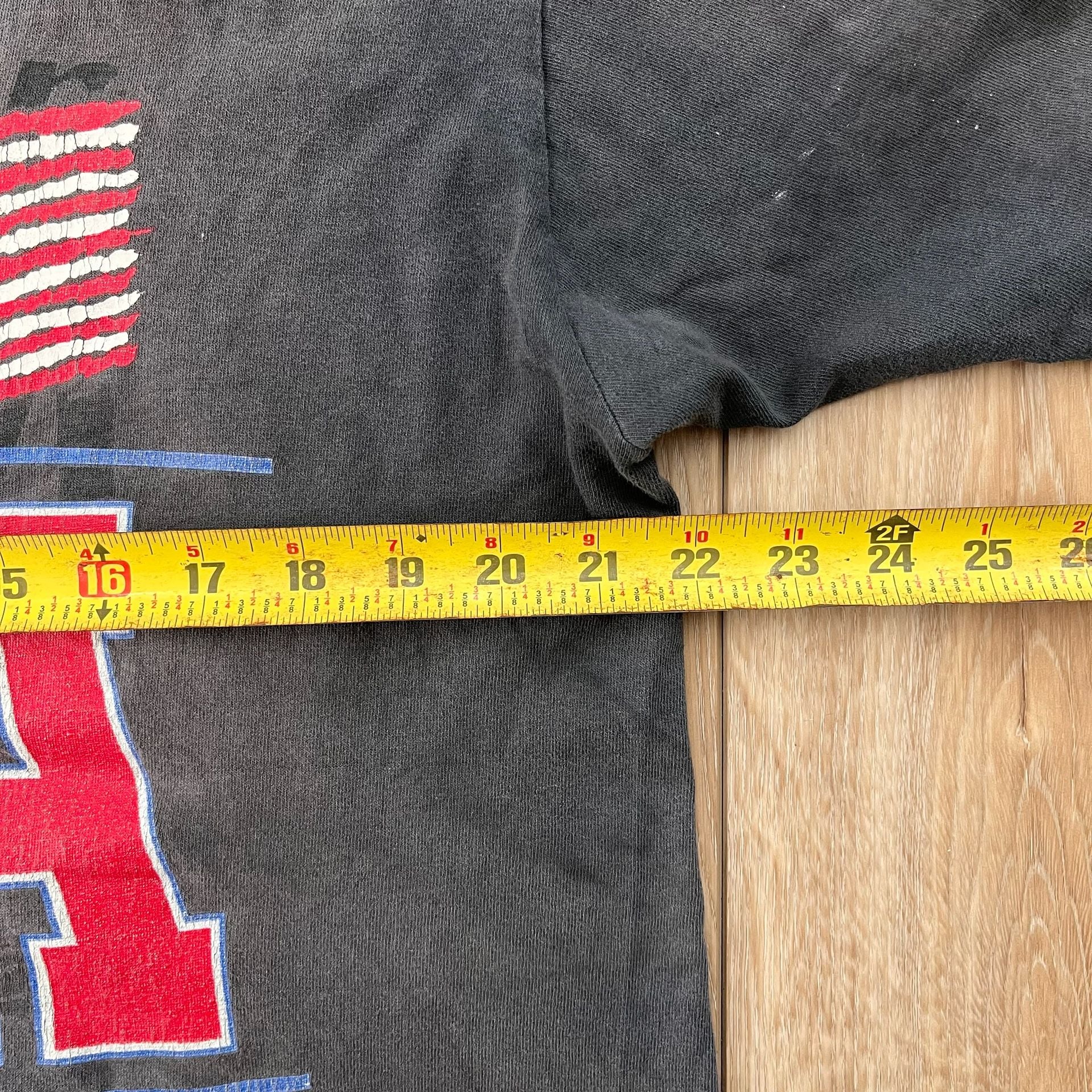 Usa World Cup 1994 Faded Black Distressed Tshirt 7