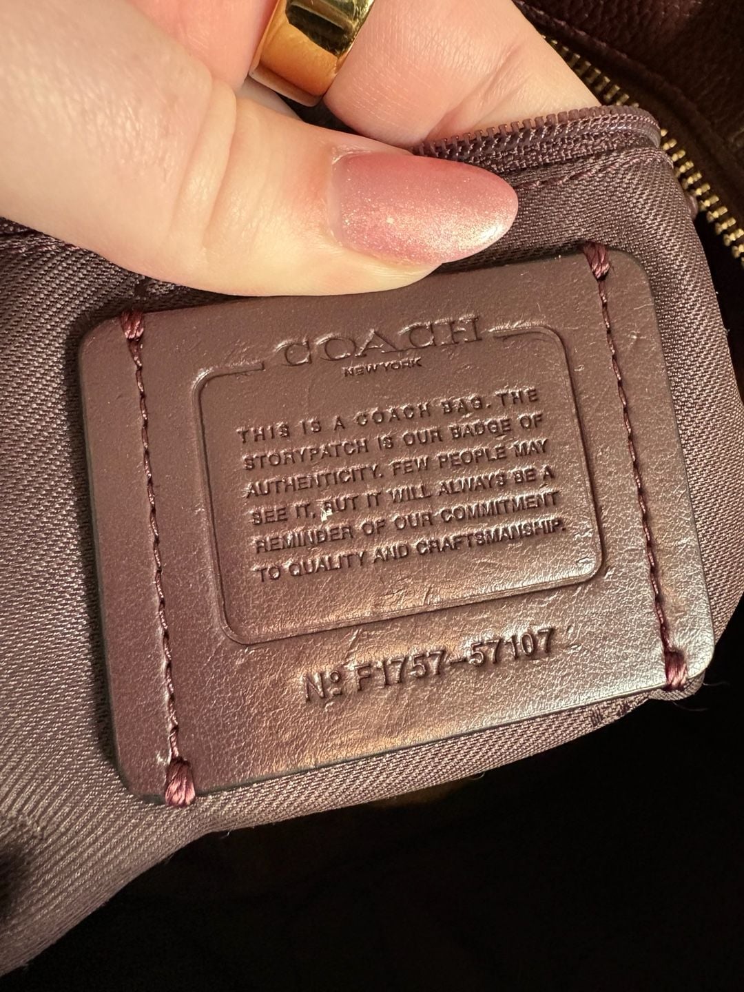 Coach Turnlock Chain Tote 27 Oxblood Leather 7
