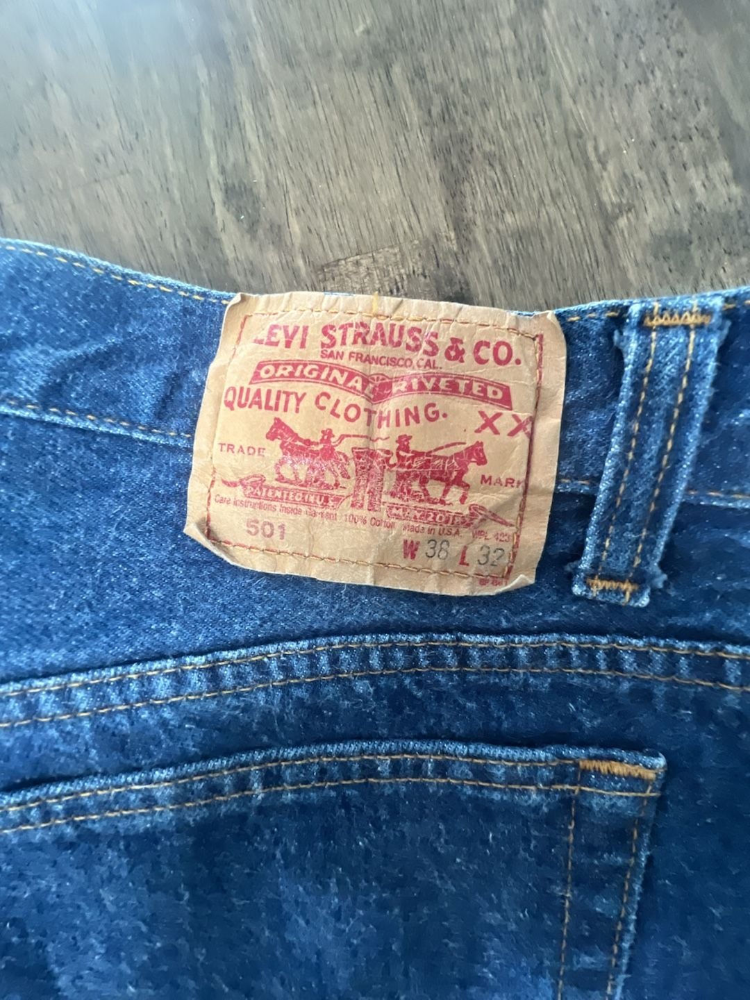 Levi's 501 Size 36x31 Blue Denim Jeans made in USA 3
