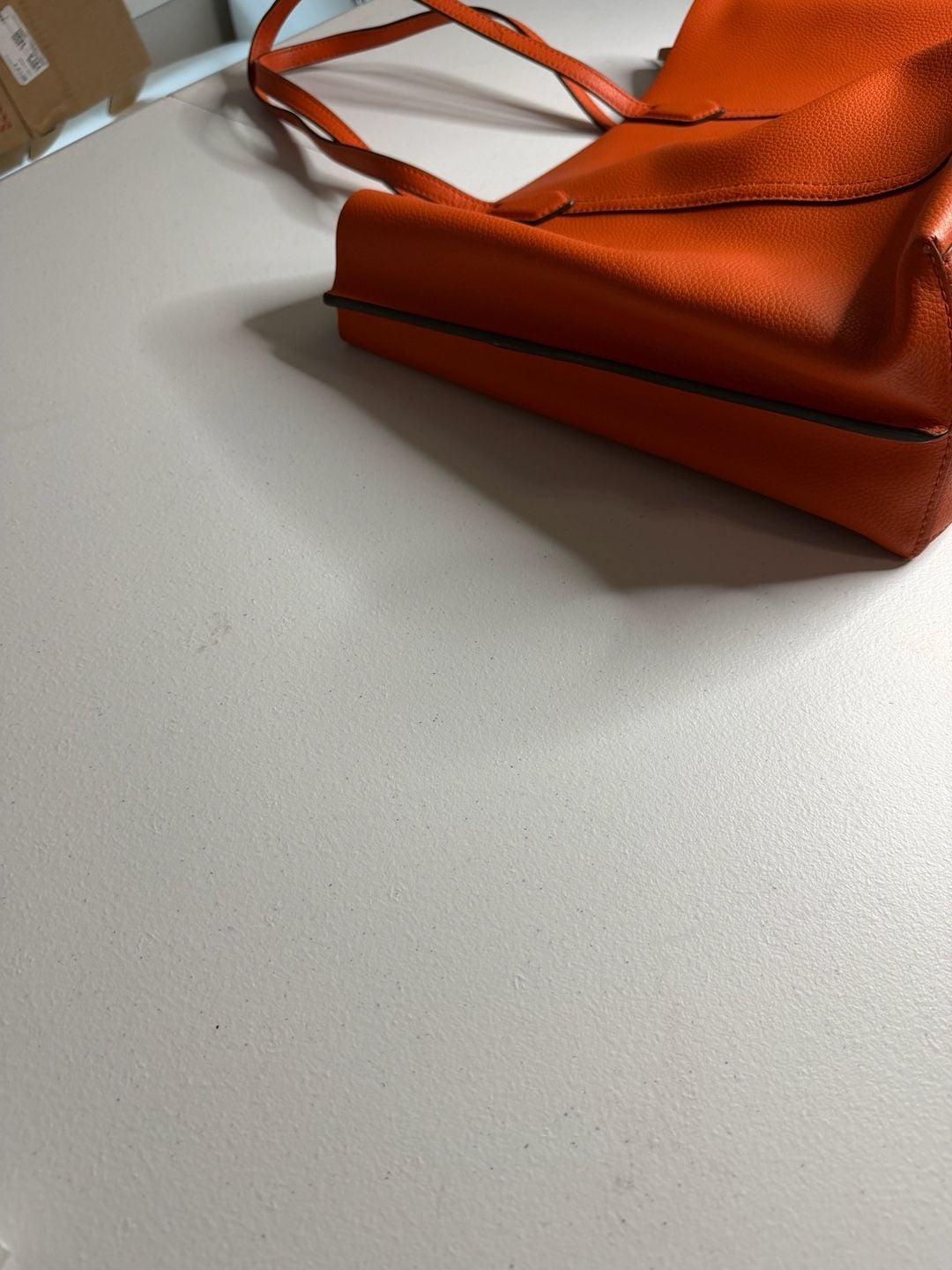 Tory Burch Perry Tote Bag Orange Leather 6