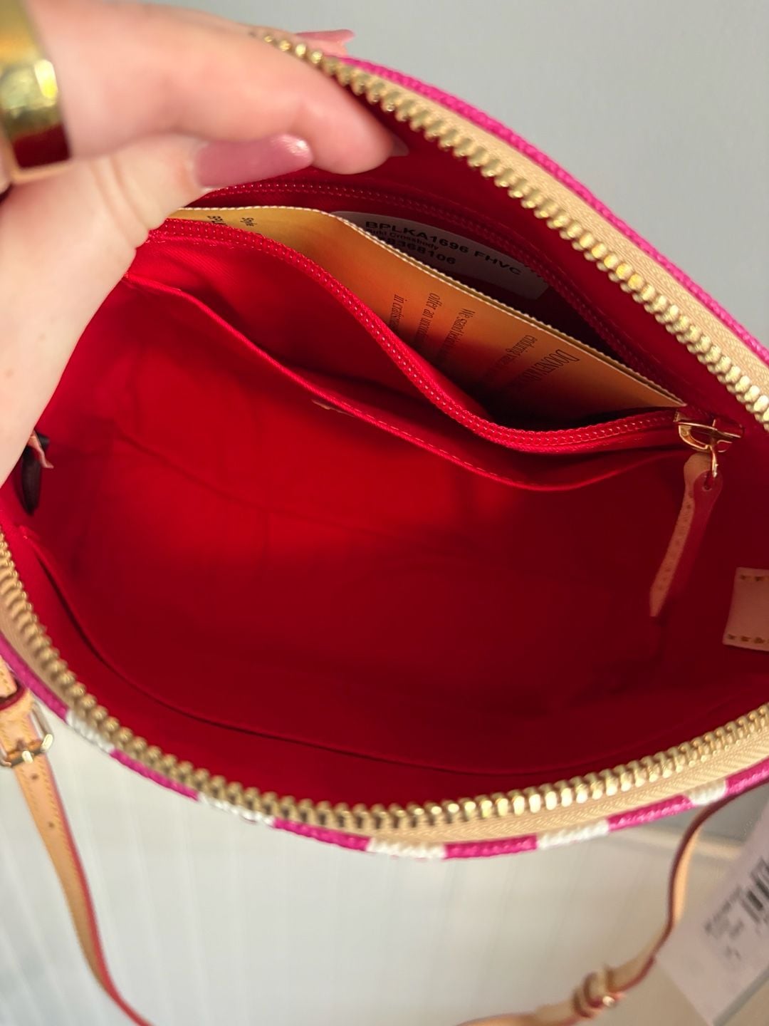 Dooney & Bourke Polka Dot Suki Crossbody Fuchsia BPLKA1696 9
