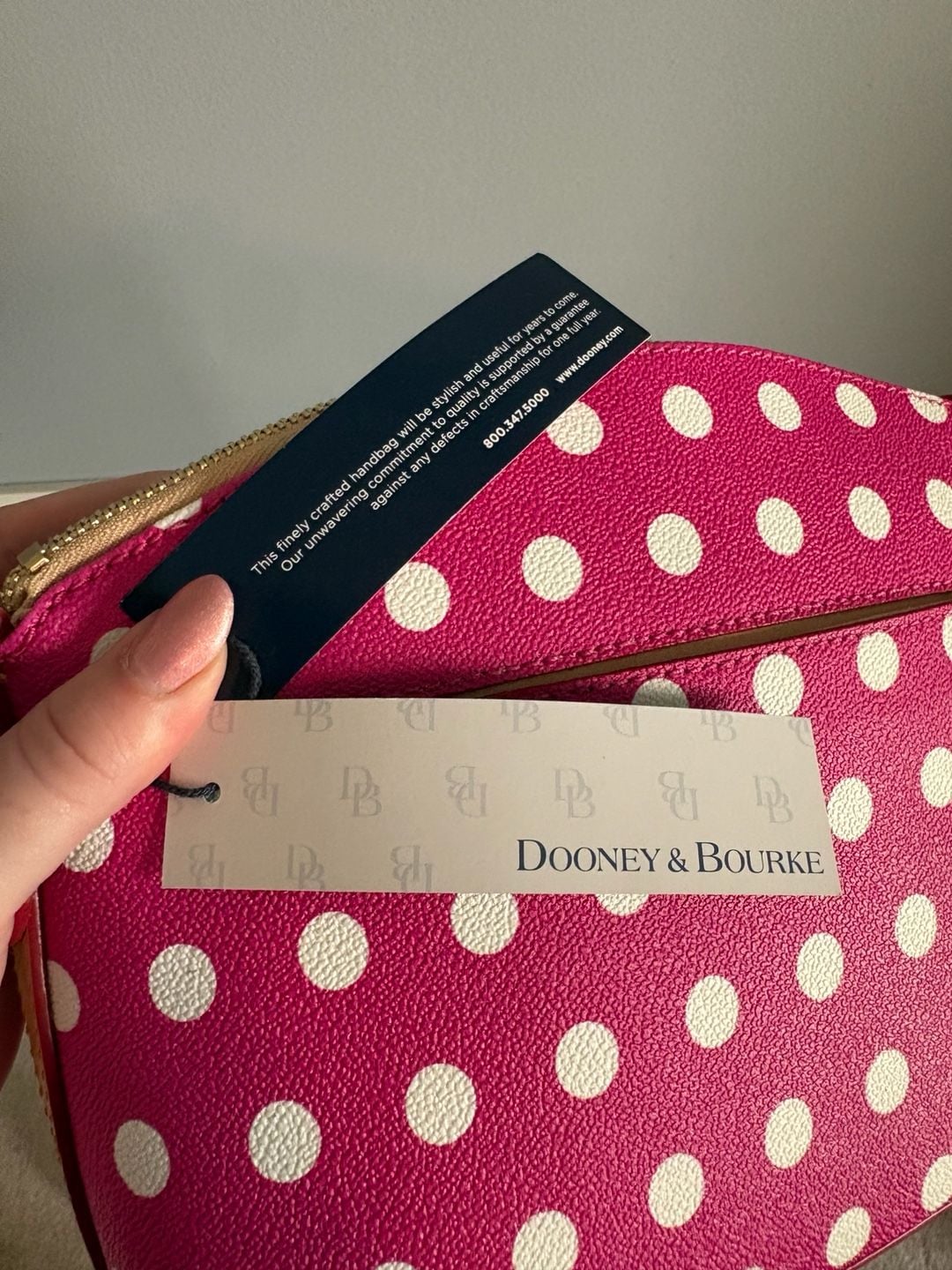 Dooney & Bourke Polka Dot Suki Crossbody Fuchsia BPLKA1696 11