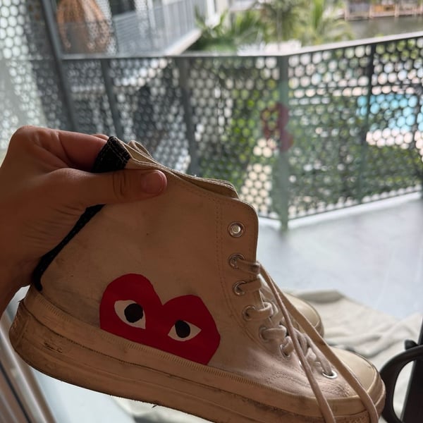CDG Converse fairly worn, if you skate or just...