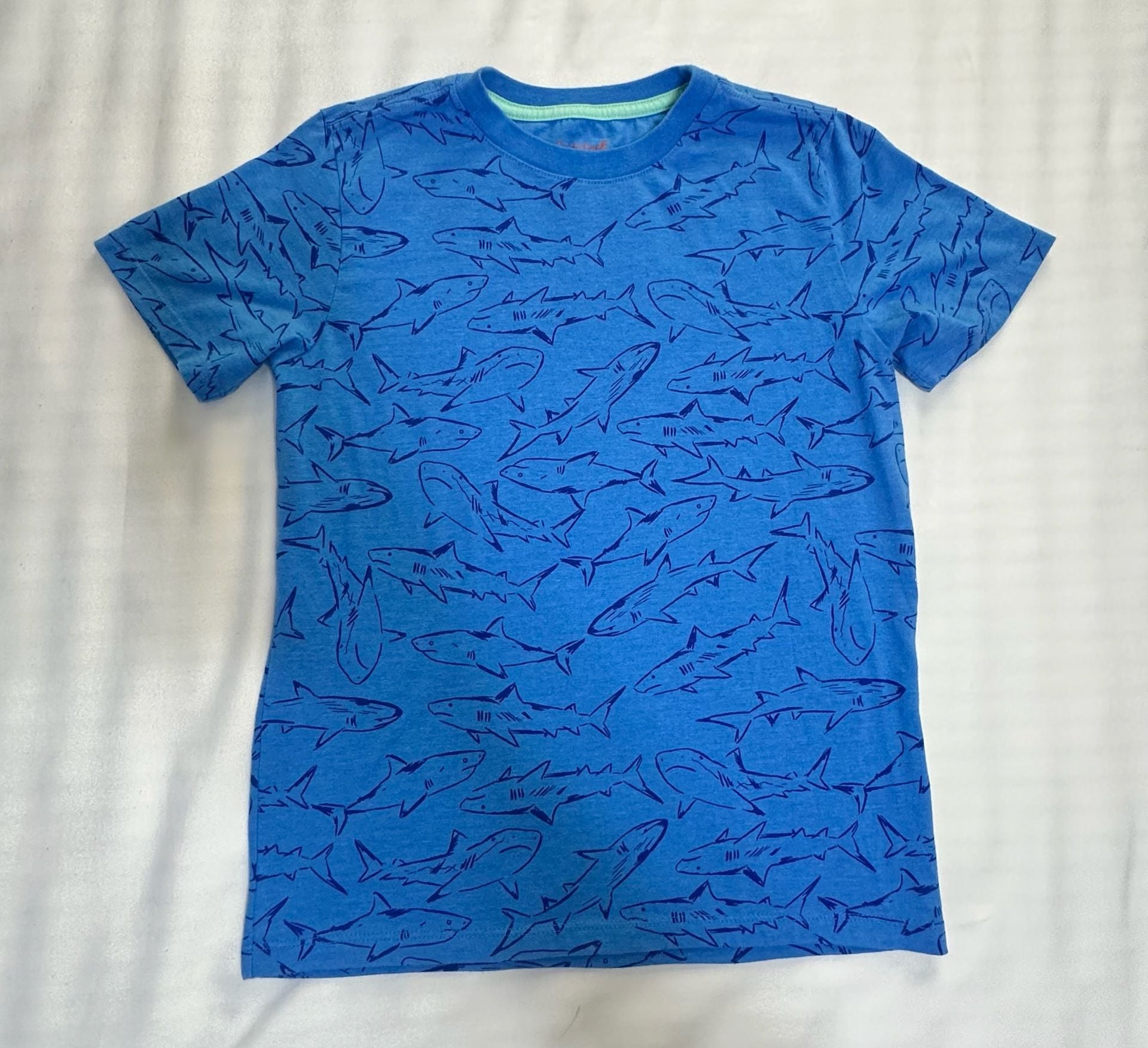 Cat & Jack Shark T-Shirt Size M (8/10) Blue 2