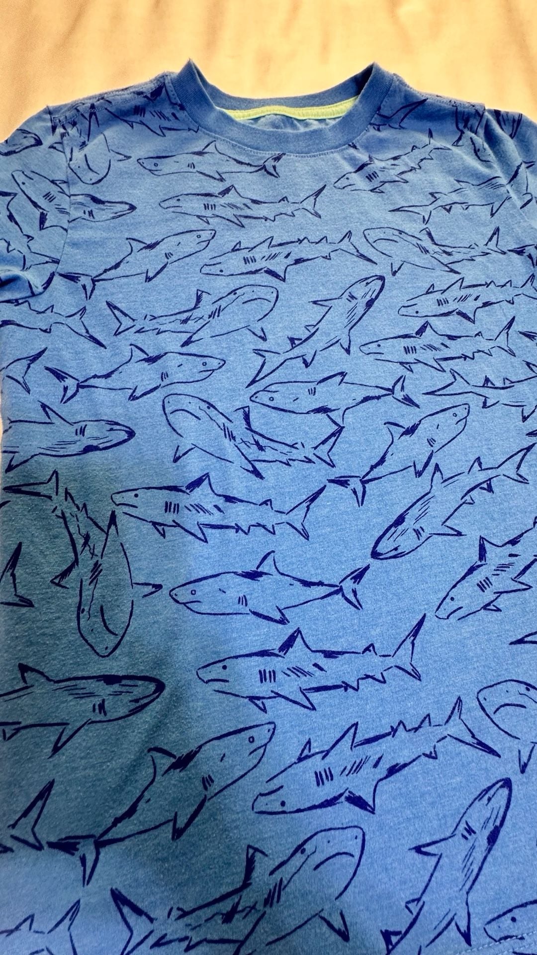 Cat & Jack Shark T-Shirt Size M (8/10) Blue 3