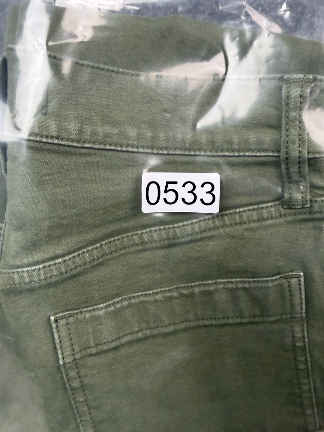 Madewell Emmett Wide-Leg Pants Size P24 Olive Green Utility Crop 8