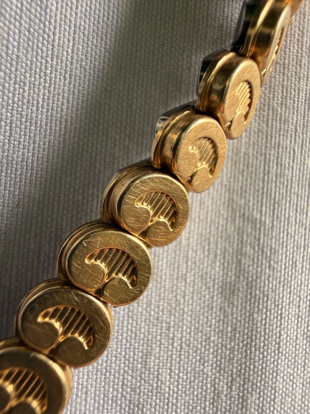 Kreisler USA Bracelet Watch Band 1/20 10K G.F. Gold Stainless 4