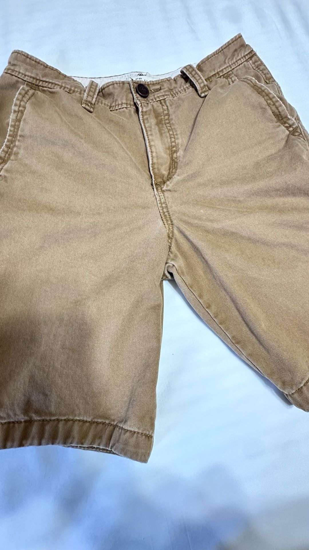 Abercrombie Kids Chino Shorts Size 14 Brown Cotton 3