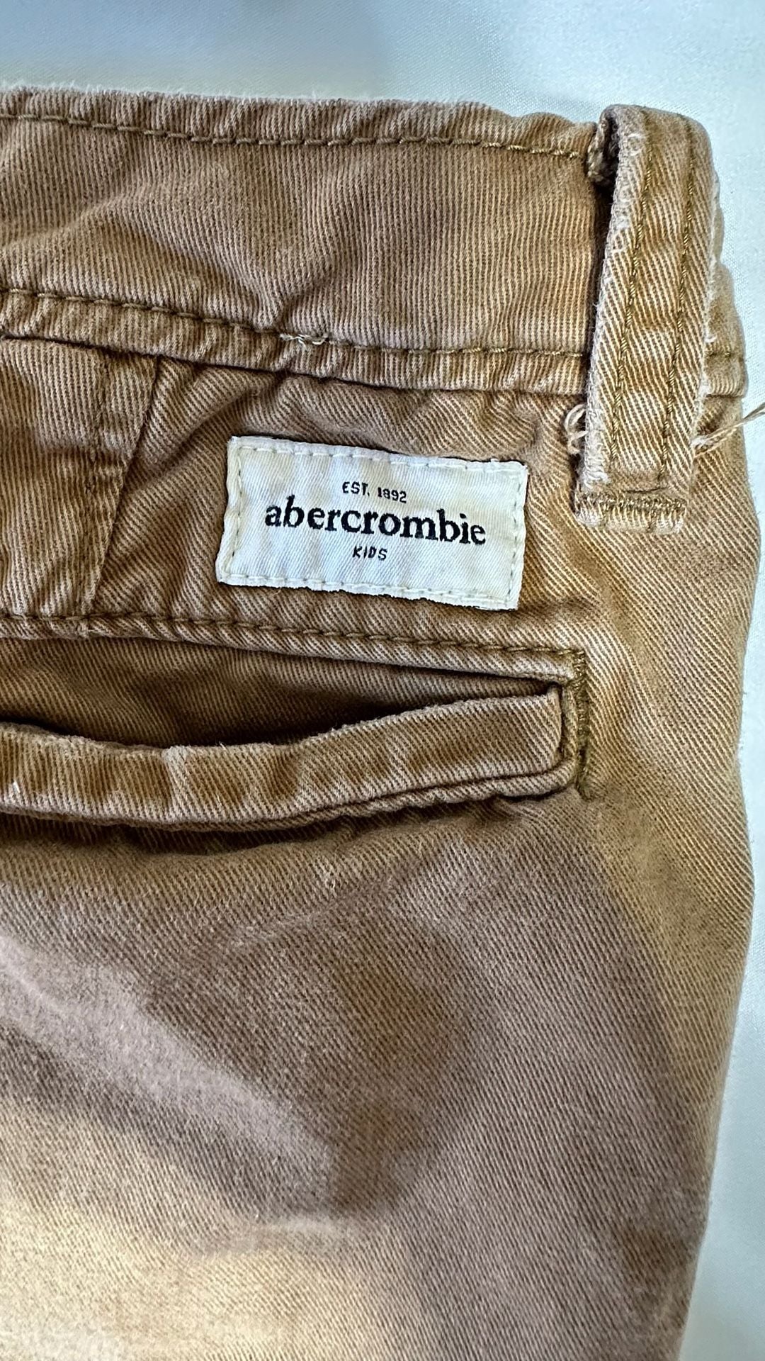 Abercrombie Kids Chino Shorts Size 14 Brown Cotton 6
