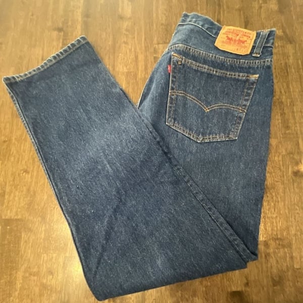 Levi's 501 Size 36x31 Blue Denim Jeans made in USA