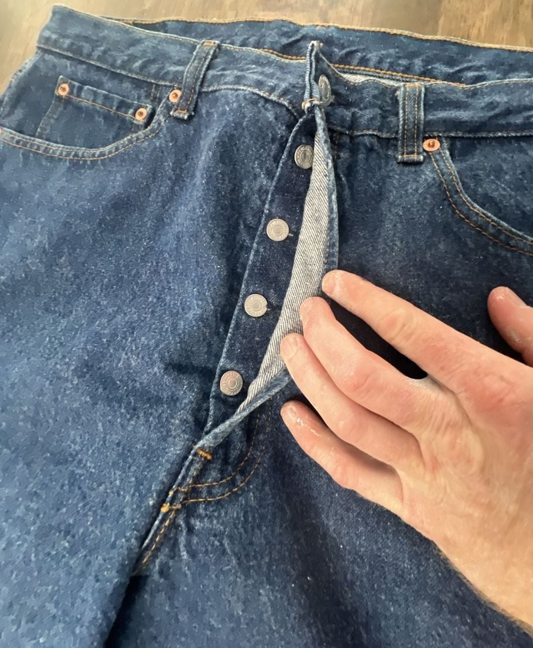 Levi's 501 Size 36x31 Blue Denim Jeans made in USA 7