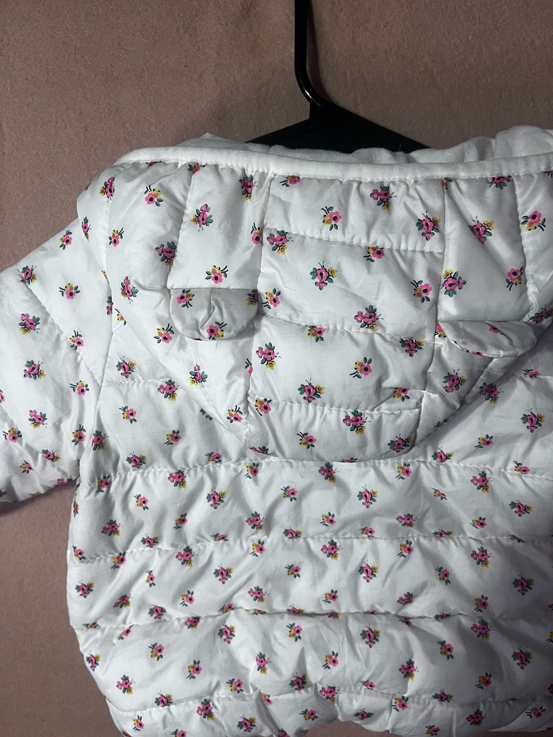 Baby Gap Floral Puffer Jacket 18-24 Months White Primaflo 5
