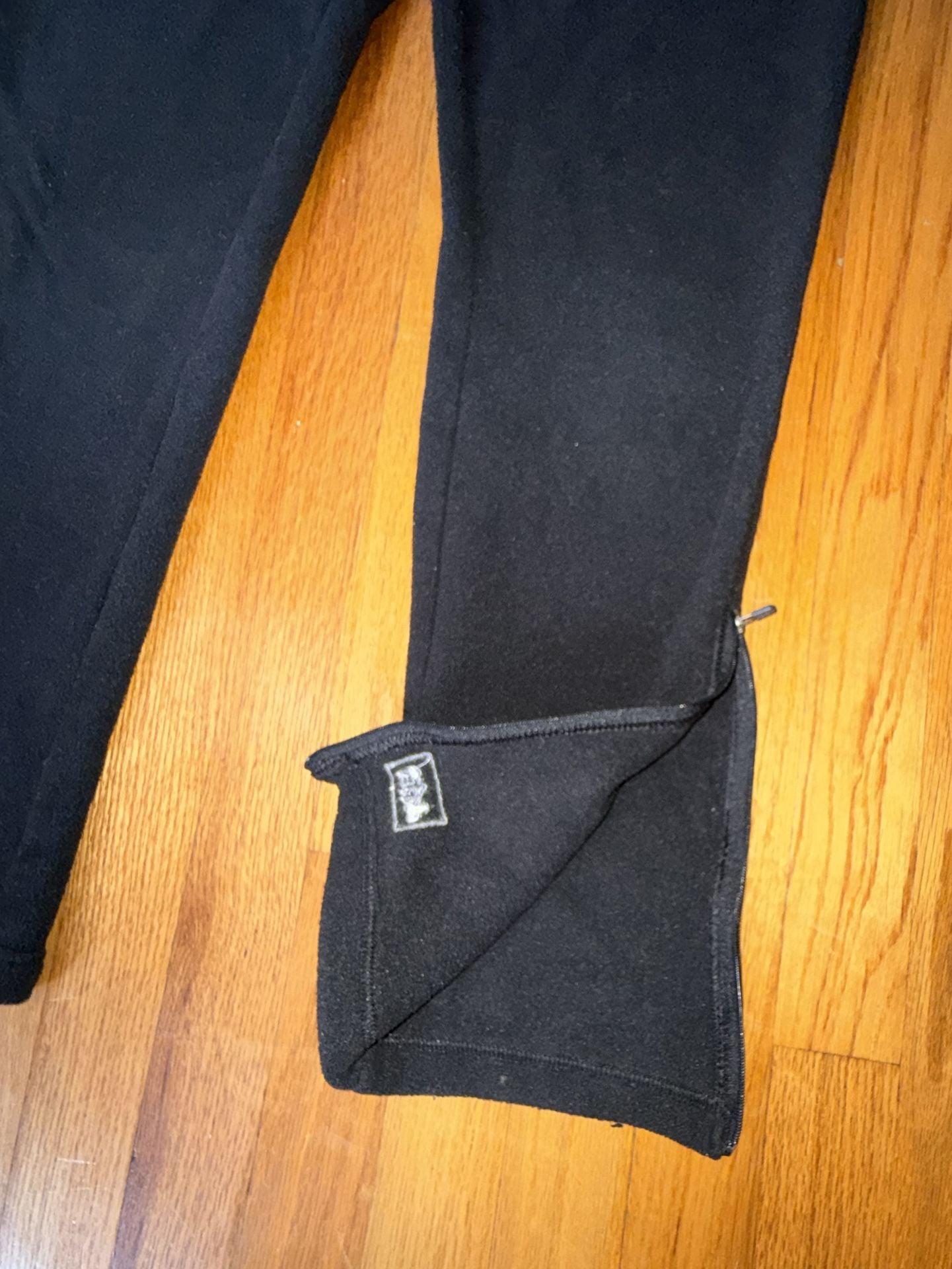 REI Women’s Fleece Pants Size S Black Zip Pockets Drawstring Winter 4