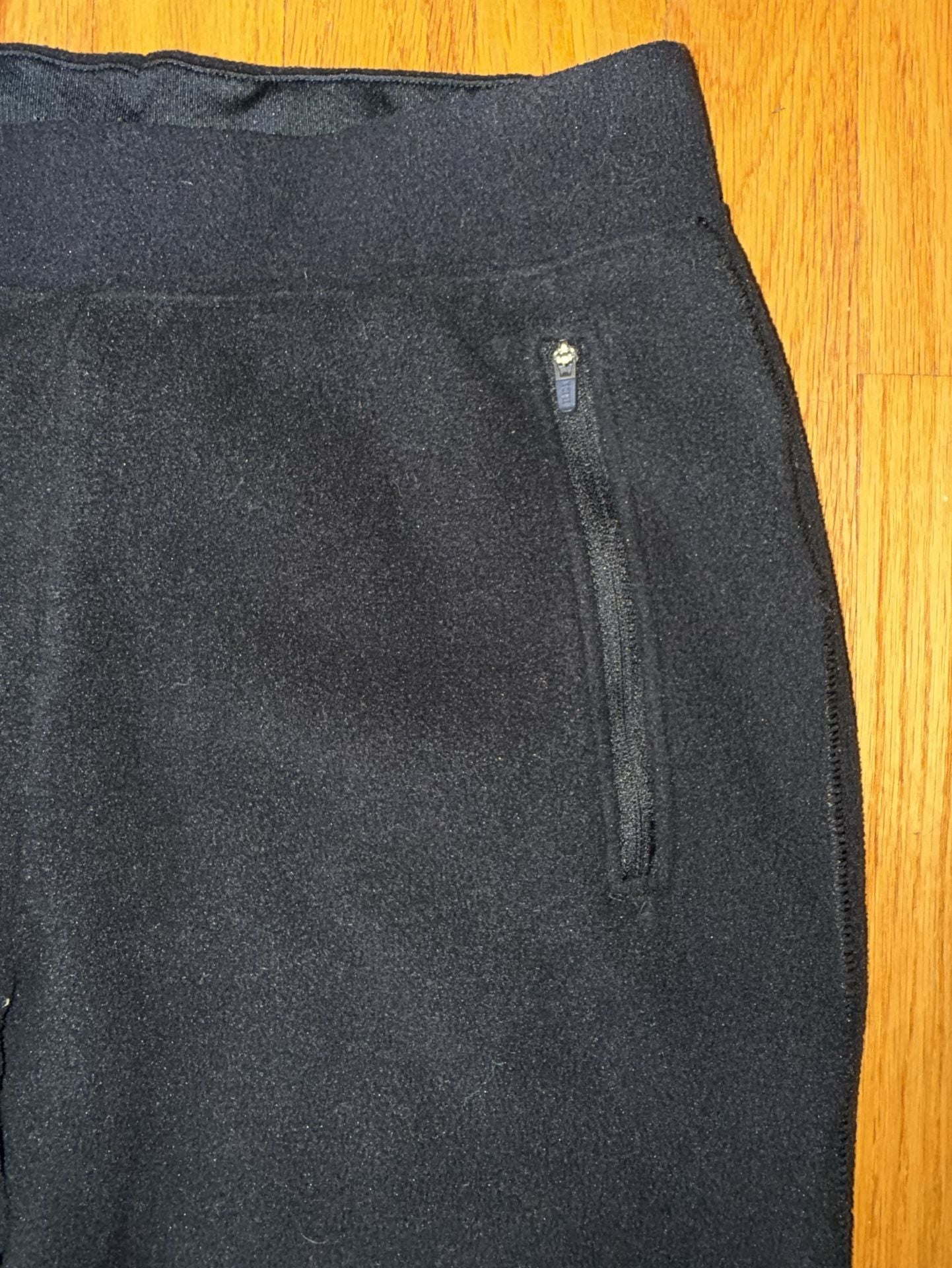 REI Women’s Fleece Pants Size S Black Zip Pockets Drawstring Winter 5