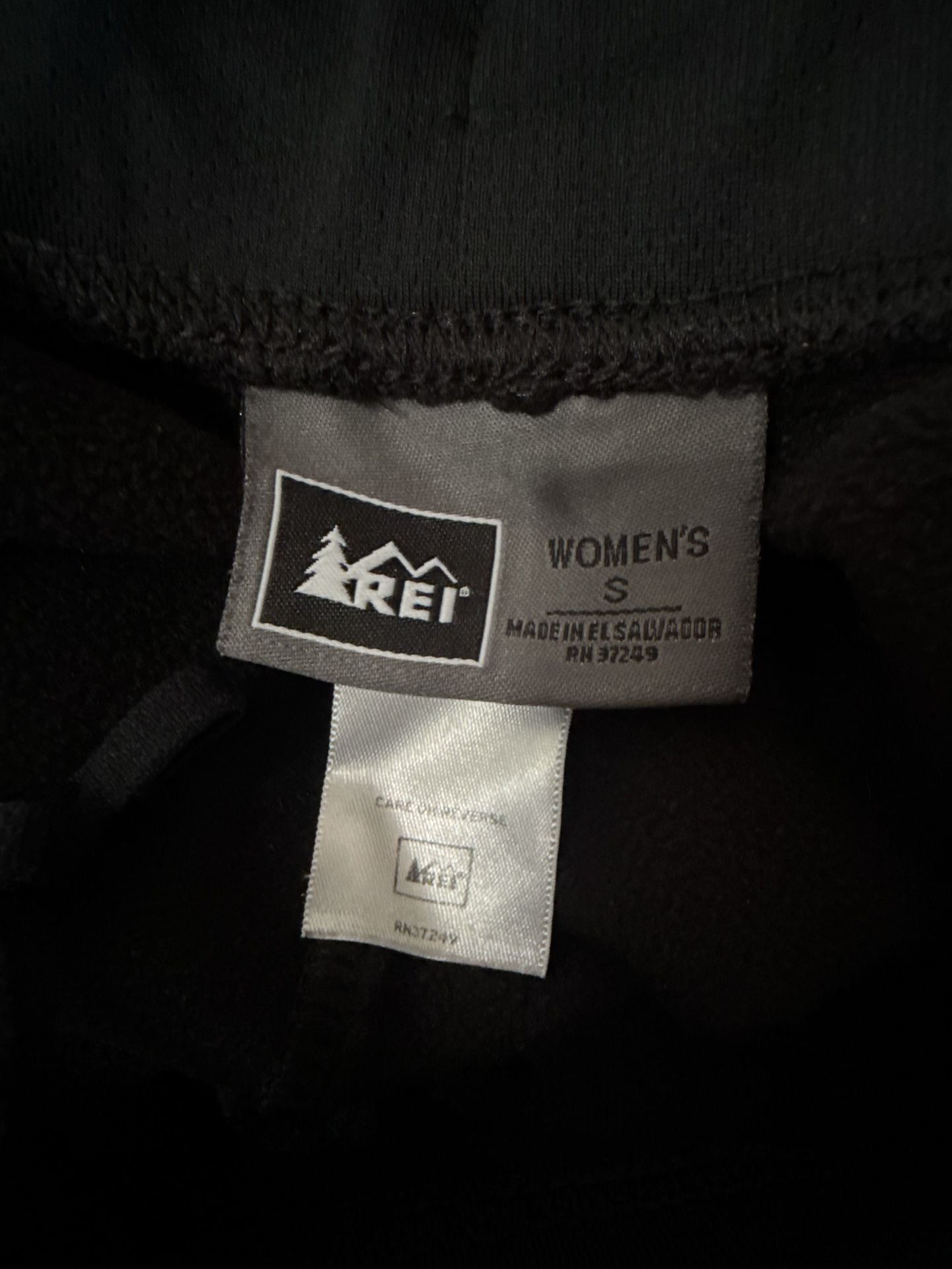 REI Women’s Fleece Pants Size S Black Zip Pockets Drawstring Winter 7