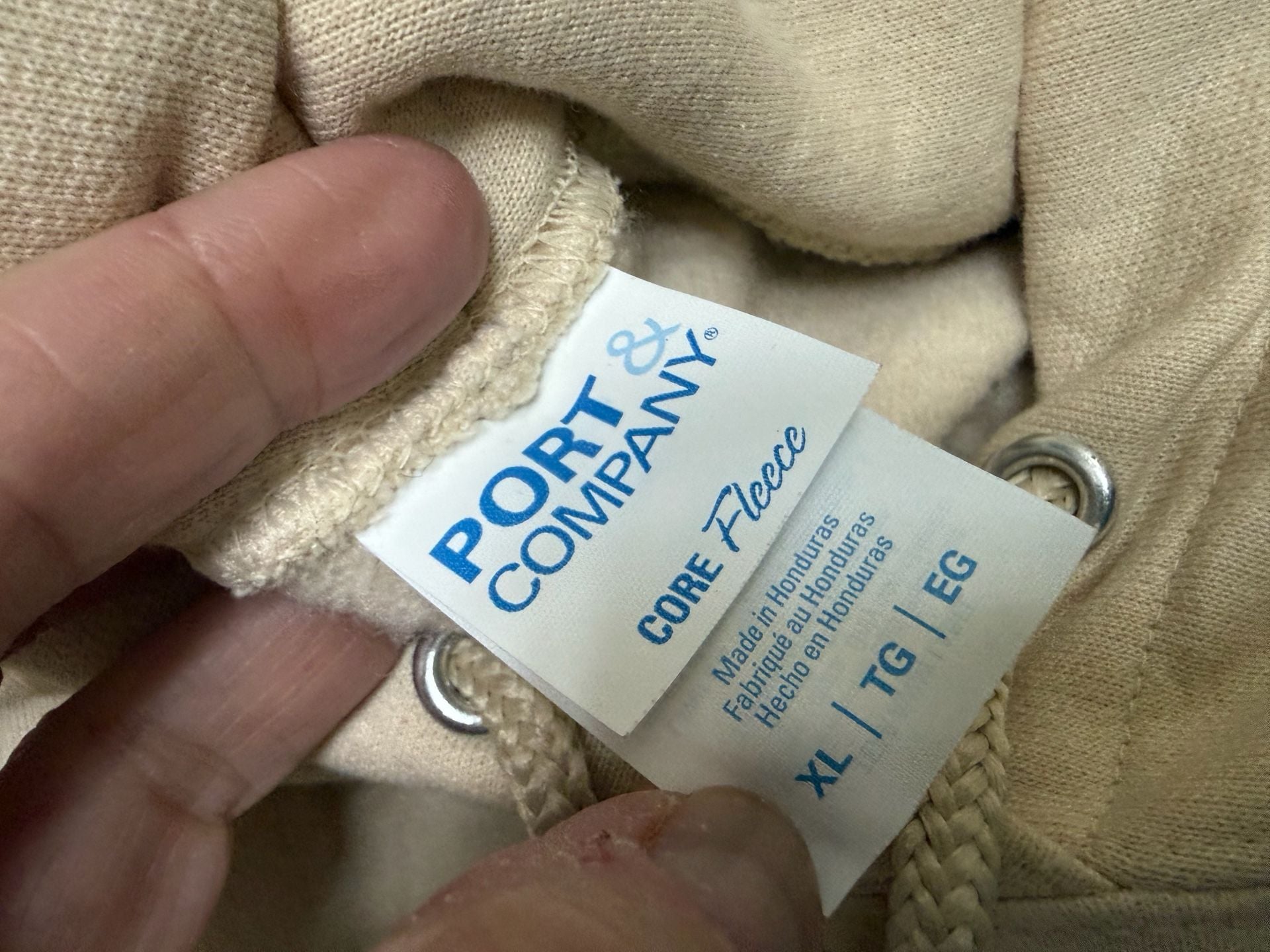 Ocean City Day Drinkers Size XL Cream Hoodie 4