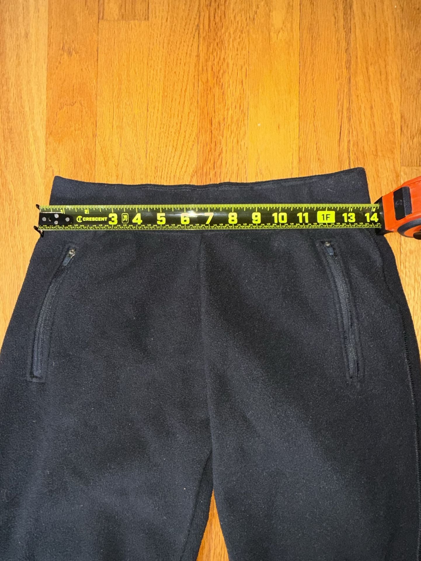 REI Women’s Fleece Pants Size S Black Zip Pockets Drawstring Winter 8