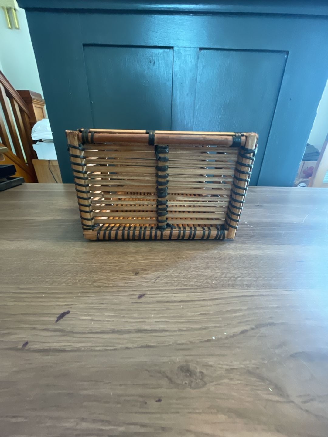 Vintage Bamboo Wall Shelf Etagere Two Tier 6
