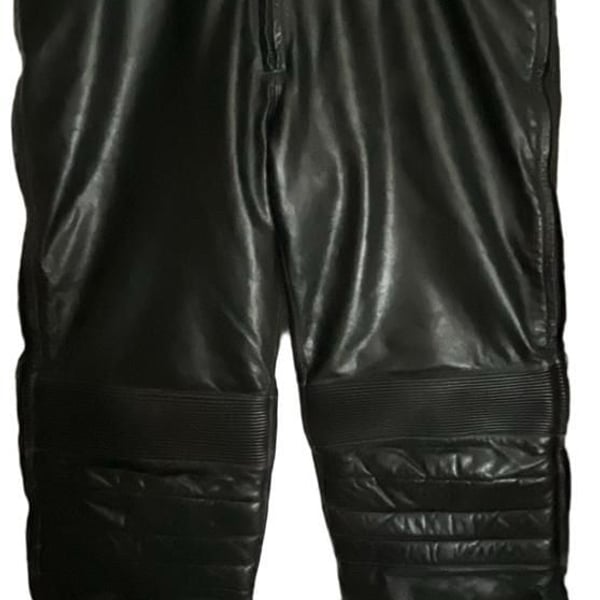 Polaris Zipf Leather Pants Size L Black