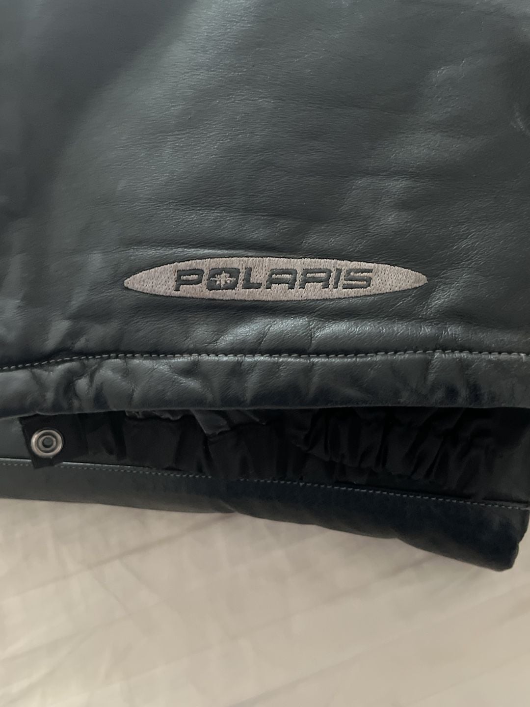 Polaris Zipf Leather Pants Size L Black 8