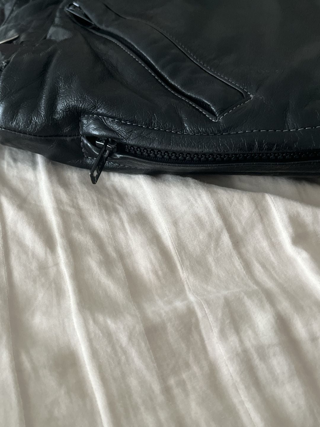 Polaris Zipf Leather Pants Size L Black 10