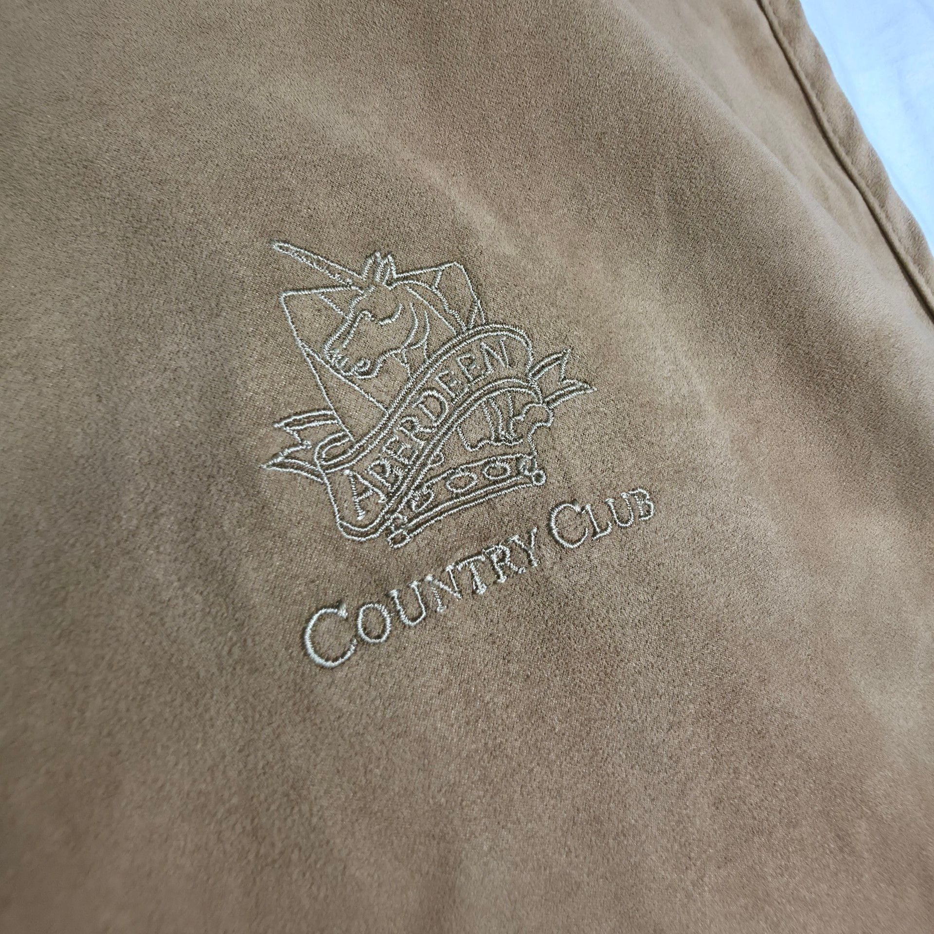 Weatherproof Golf Vest Size L Tan Aberdeen Country Club Microfiber 5