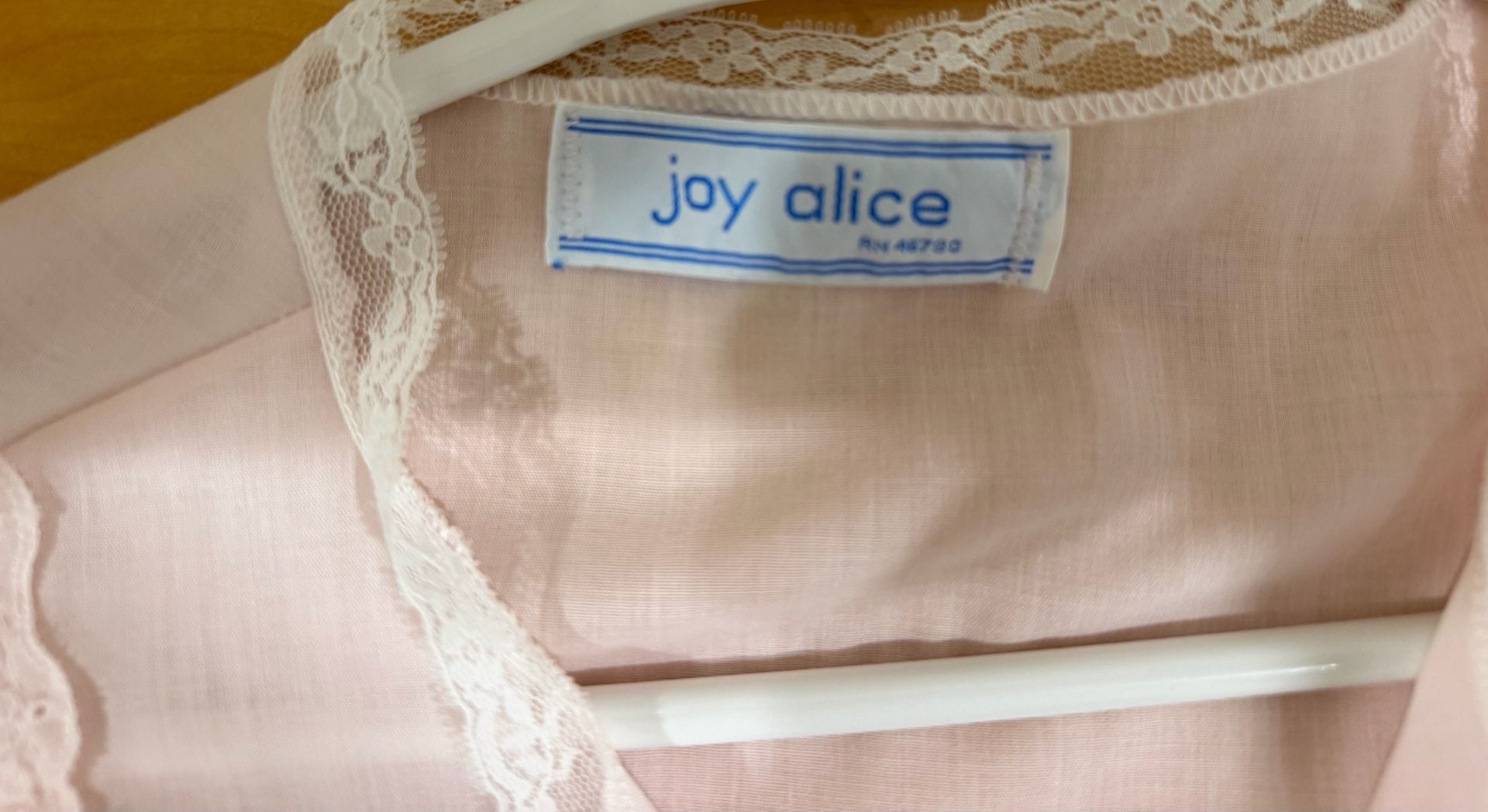 Vintage Mid Mod Cottage core Coquette Joy Alice Pink Lace Nightgown 3