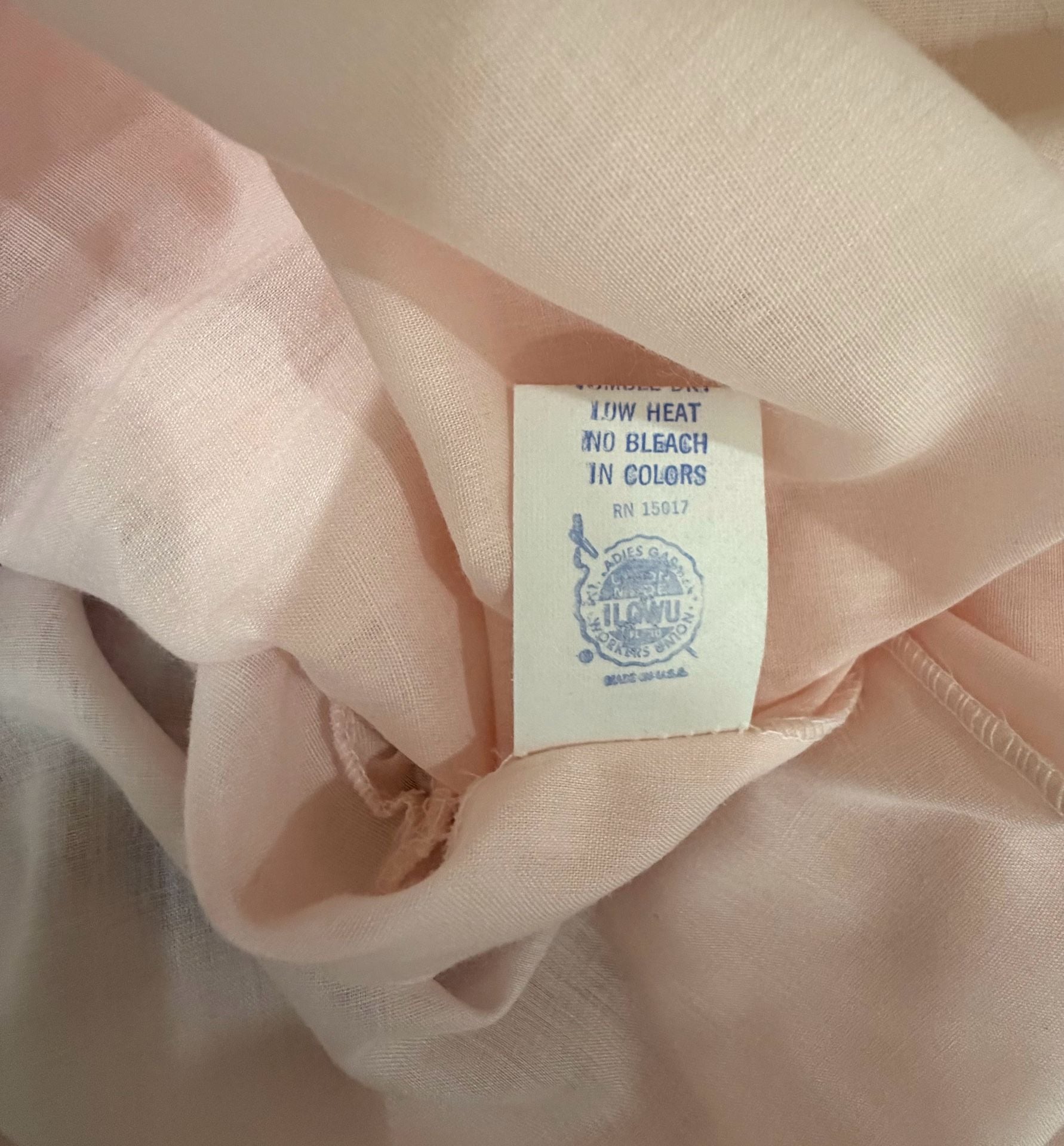 Vintage Mid Mod Cottage core Coquette Joy Alice Pink Lace Nightgown 9