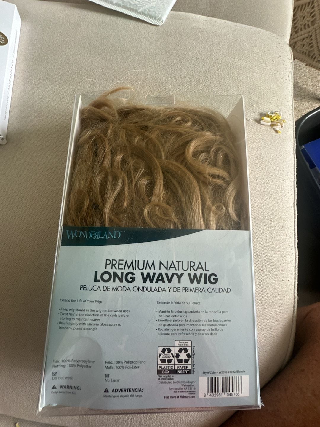 Wonderland Premium Natural Long Wavy Wig One Size Blonde 2