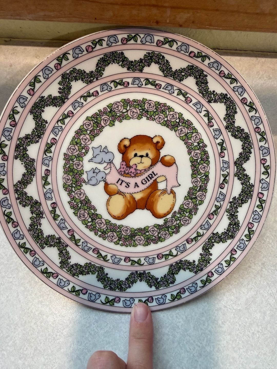 It is a girl's dish set, a gift for a newborn, vintage from the 1980s, never used. - Spain 2