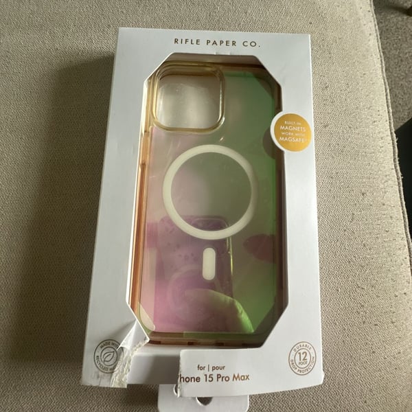Rifle Paper Co. Phone Case iPhone 15 Pro Max Iridescent