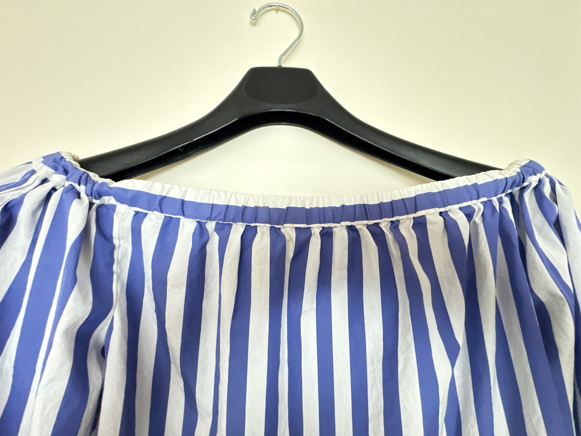 J.Crew SZ 6 Collection Thomas Mason Off-The-Shoulder Striped Top  7