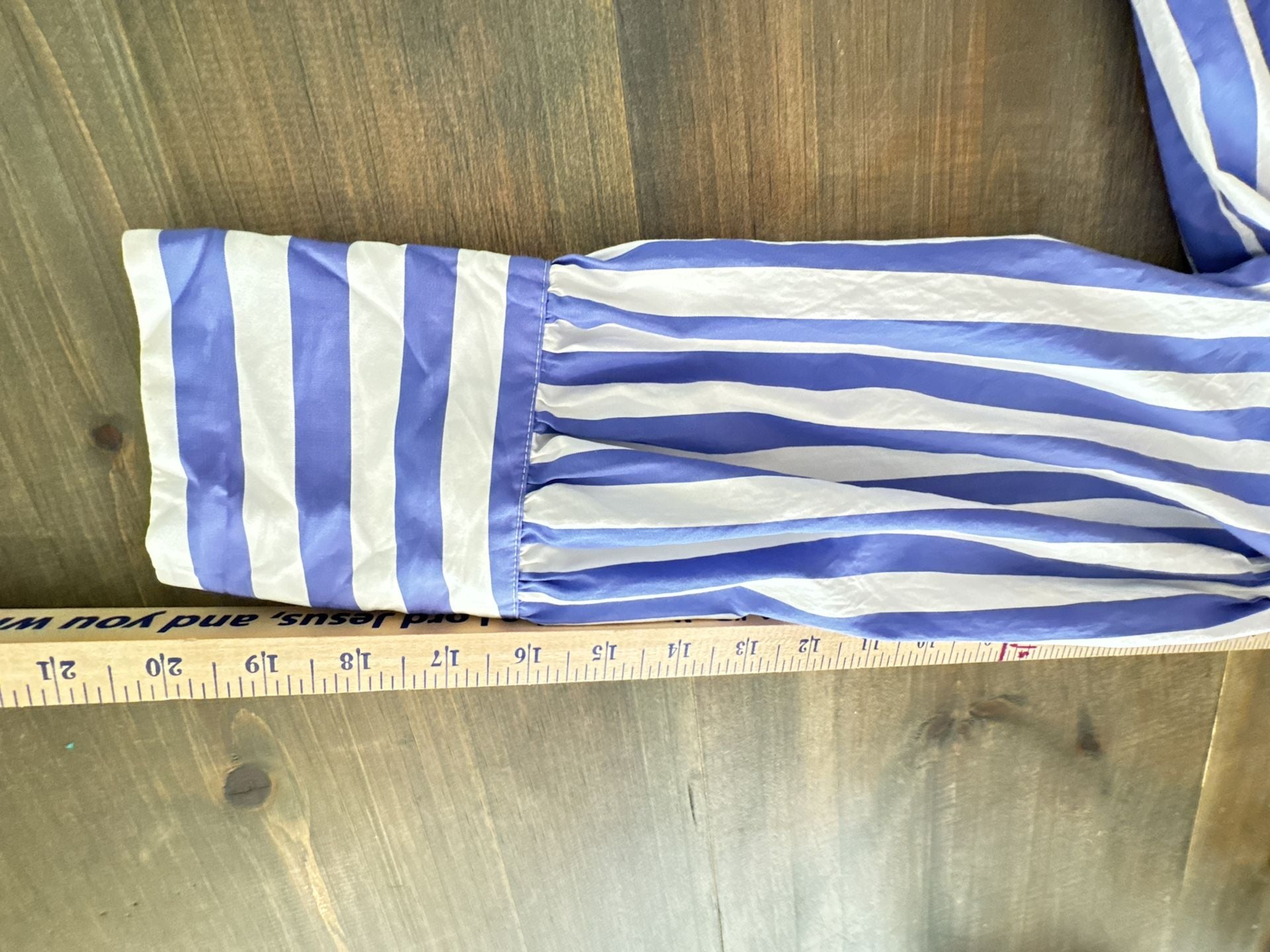 J.Crew SZ 6 Collection Thomas Mason Off-The-Shoulder Striped Top  12