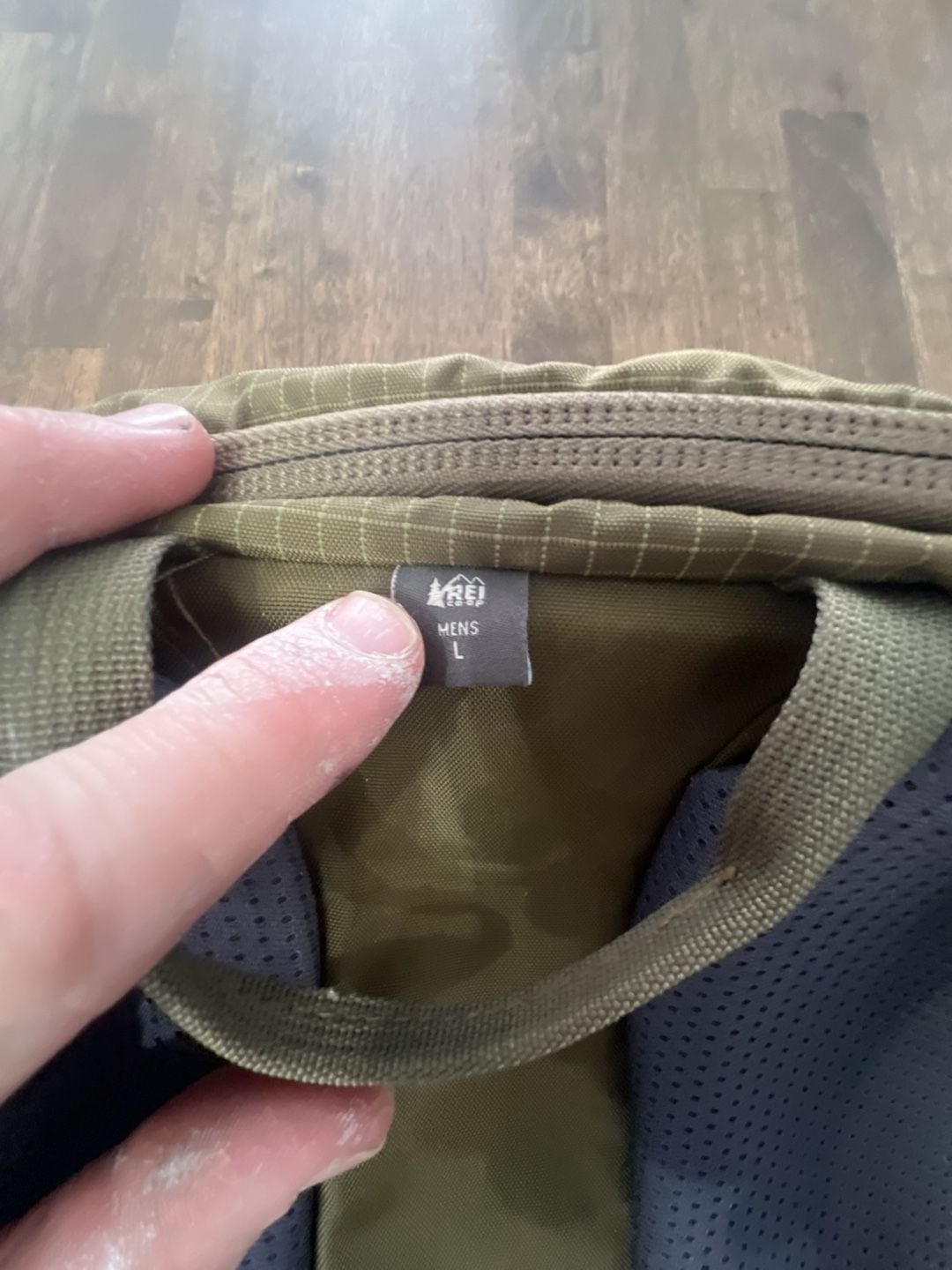 REI Co-op Trail 40 Backpack Size L Green Hiking Daypack 6