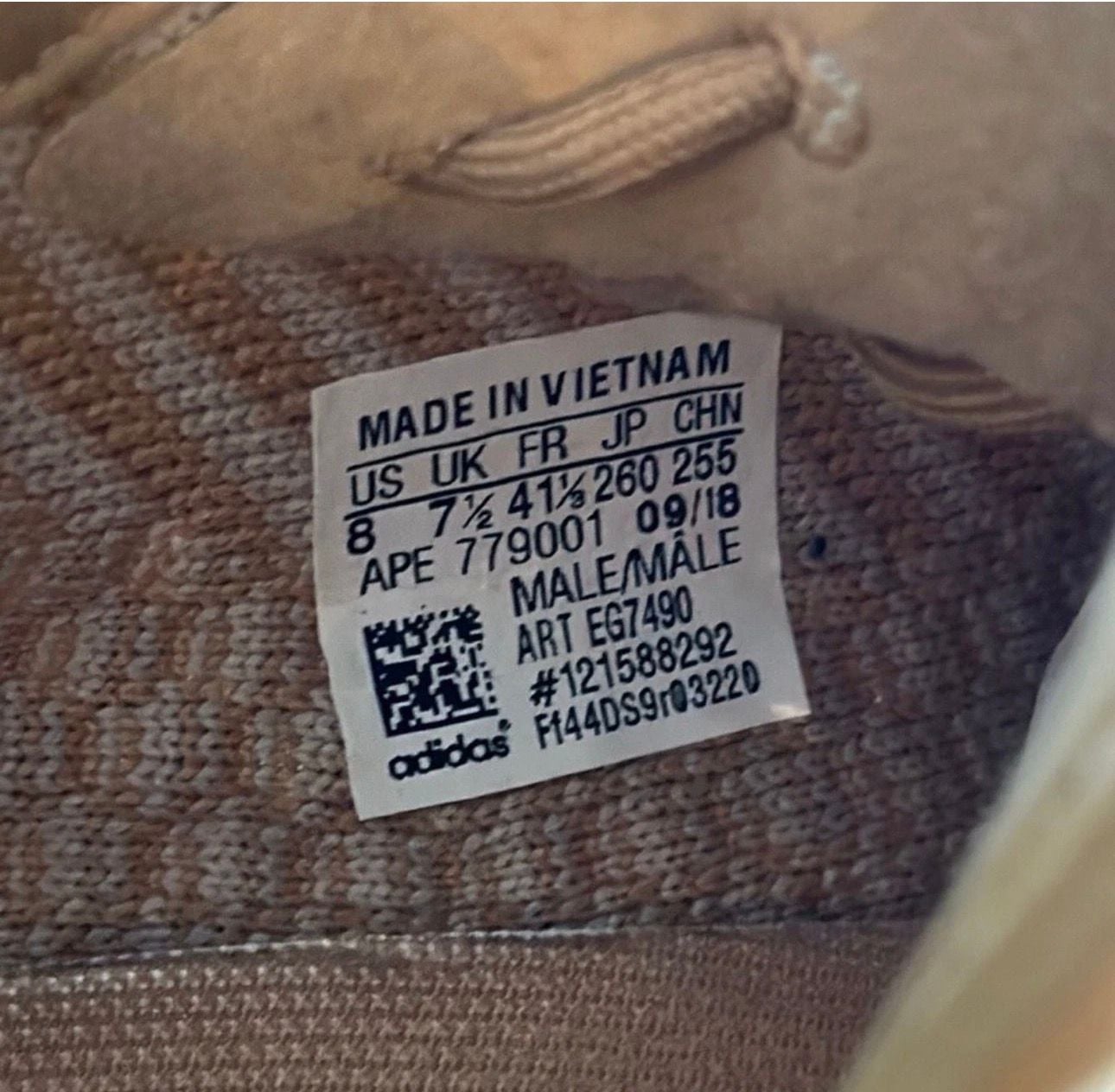 Adidas Yeezy Boost 350 V2 Clay Size 8 Beige Knit Sneakers 6