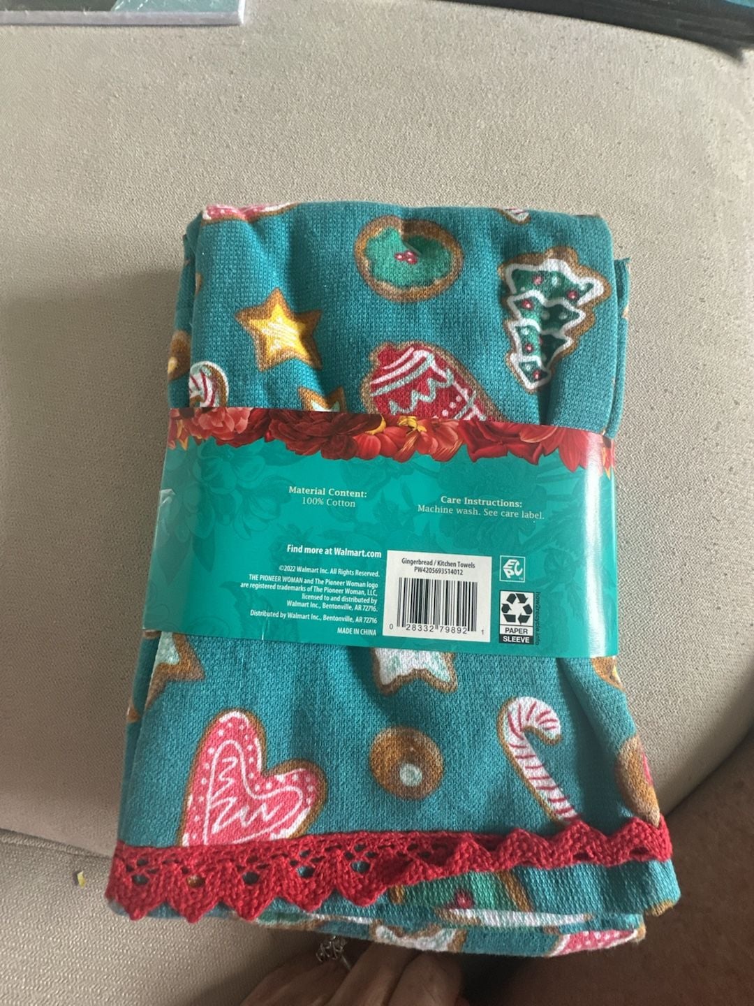 The Pioneer Woman Gingerbread Kitchen Towels 20 In W X 30 In L 2
