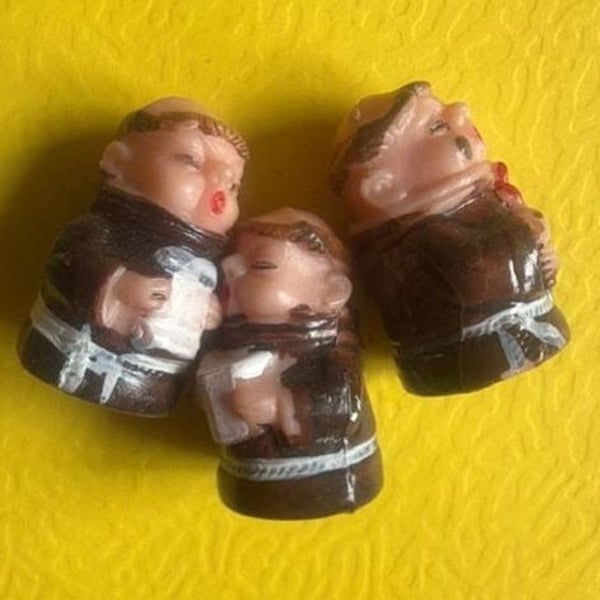Vintage Friar Tuck Monk Figurine Set