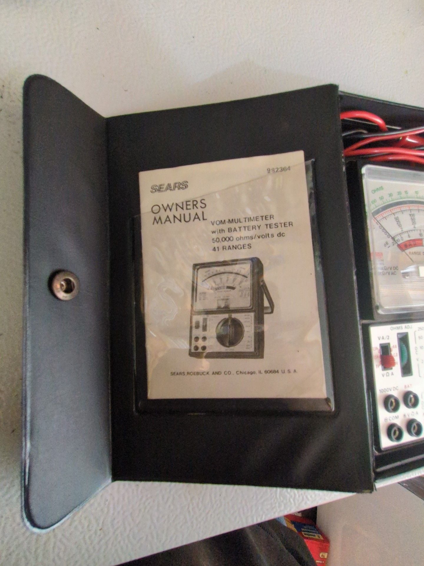 Sears VOM Multimeter with Battery Tester 41 Ranges 982364 1