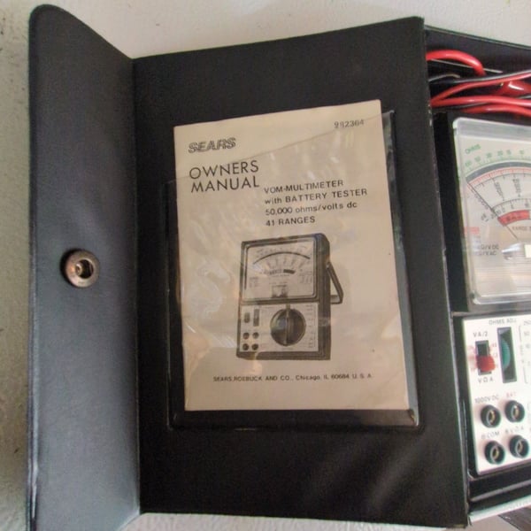 Sears VOM Multimeter with Battery Tester 41 Ranges 982364