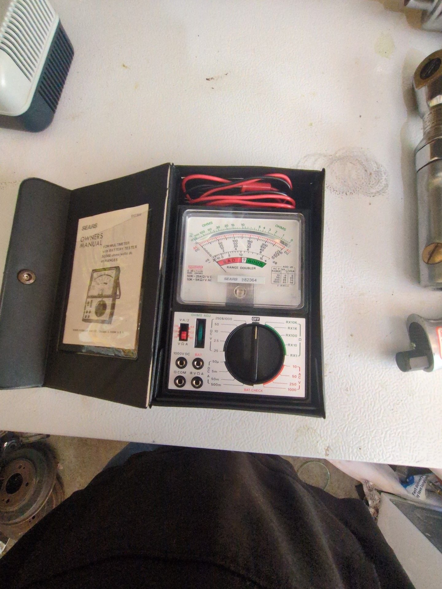 Sears VOM Multimeter with Battery Tester 41 Ranges 982364 2