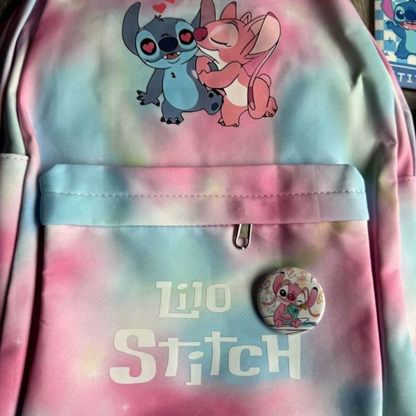 Disney Lilo And Stitch Tie Dye Backpack Set
