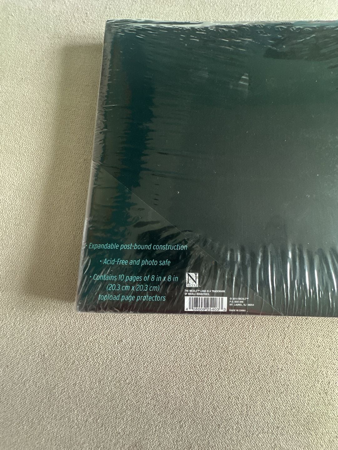 Nicole Scrap It Topload Album 8 In x 8 In Black 2