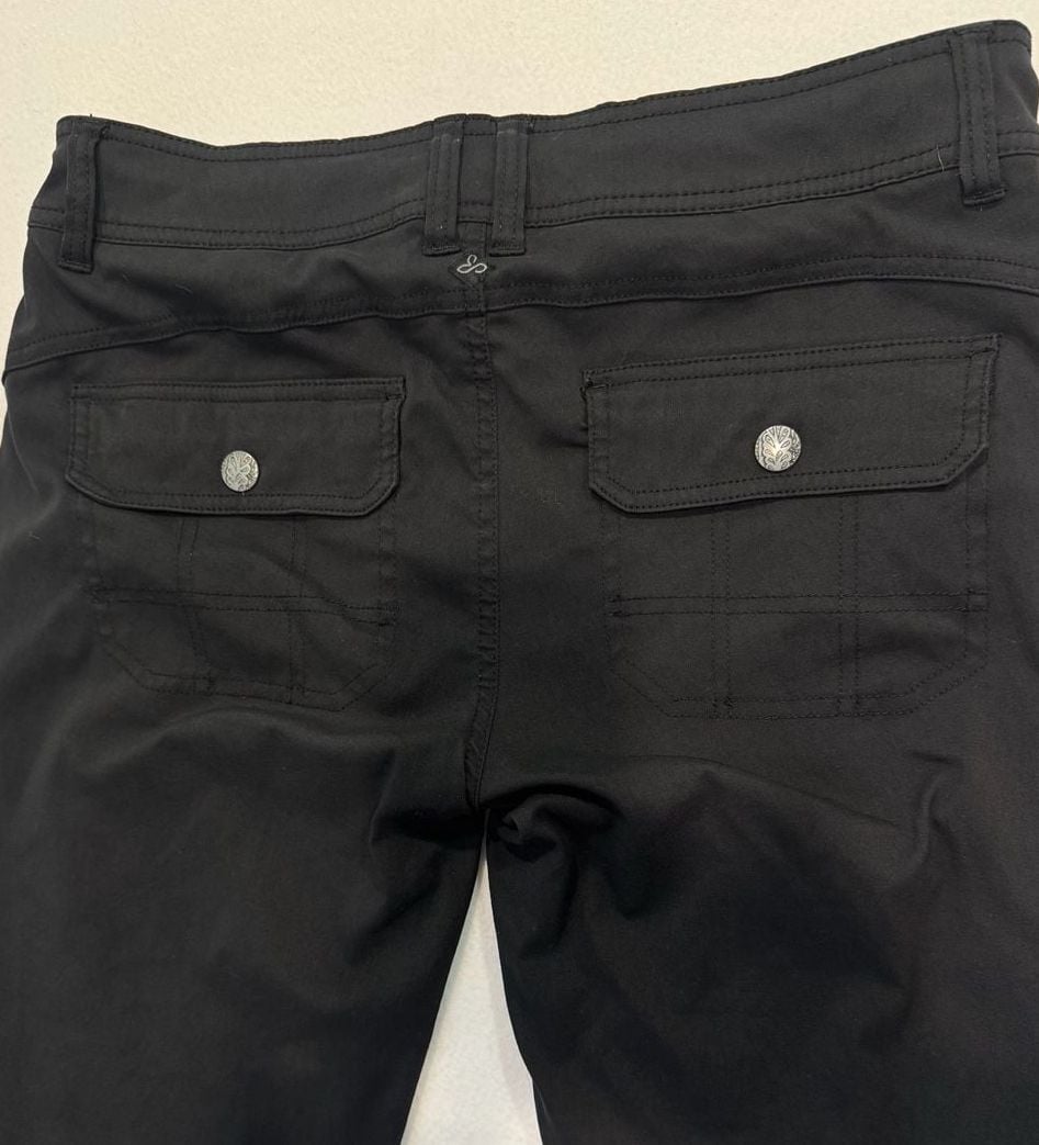prAna Halle Lined Pants Women’s 8 Black Fleece Lined Hiking Outdoor 8